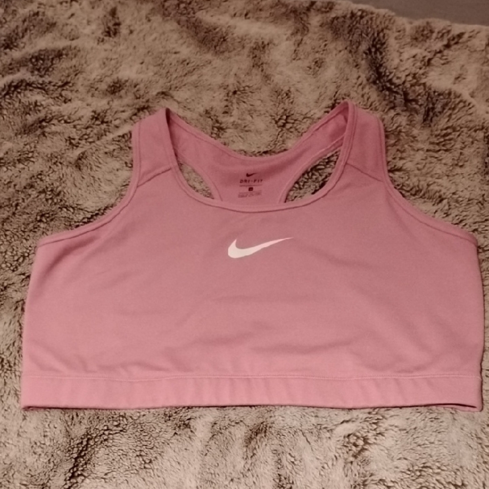 3X Nike Blush Pink Sports Bra with White Swoosh